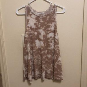 Mauve Tie Dye Knit Tank Top